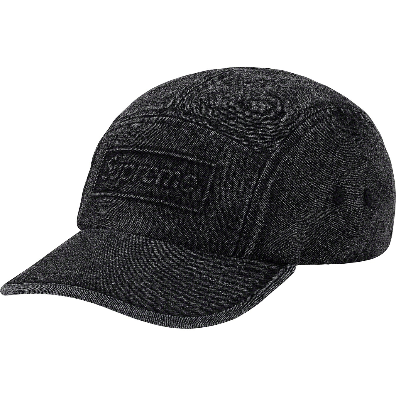 Embossed Denim Camp Cap view 7